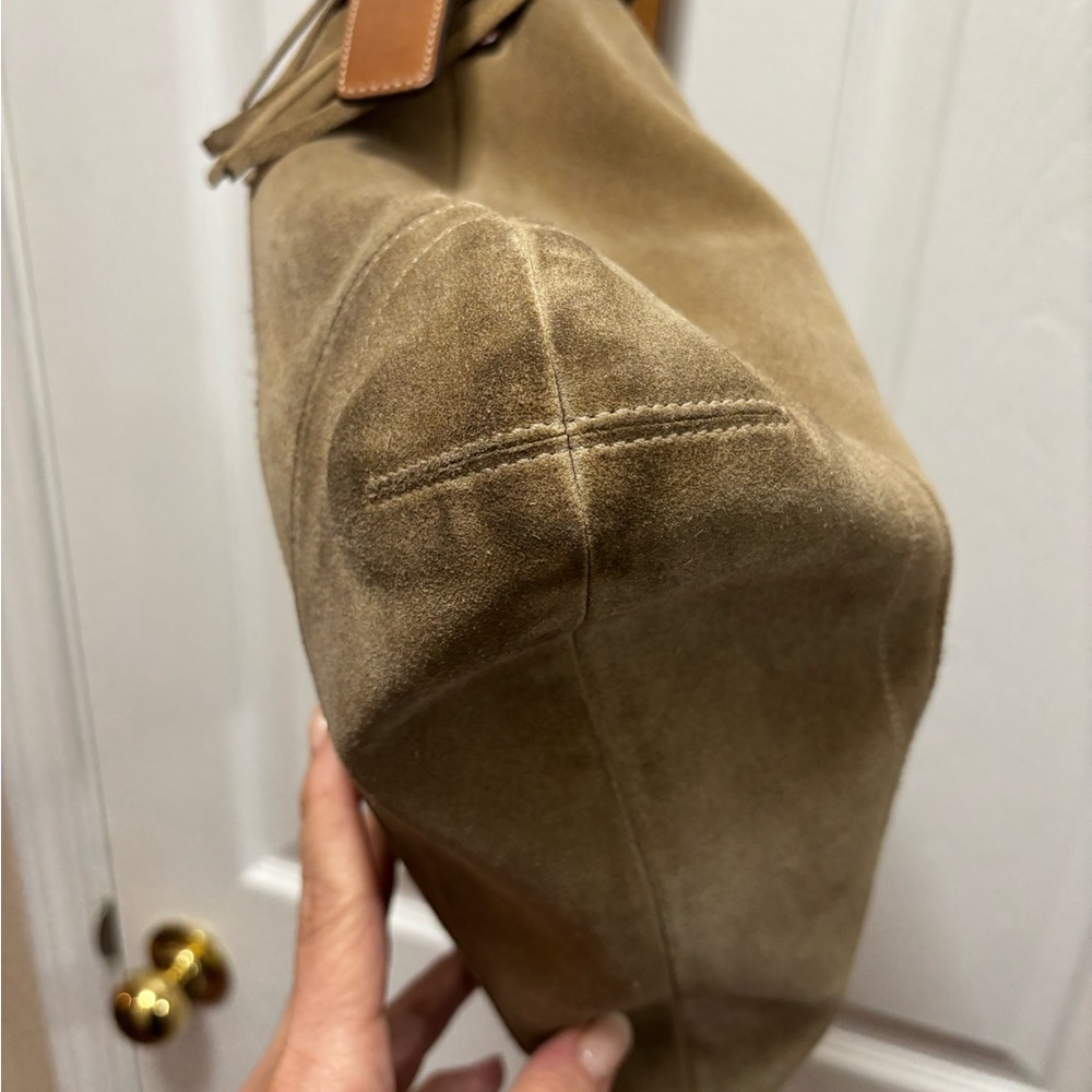 Coach VINTAGE Y2K D06S-1418 Legacy Tan Suede Shoulder/Crossbody Bag VGUC - Picture 9 of 11